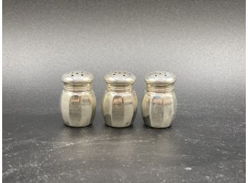 Reed & Barton Mini Salt And Pepper Shakers, Set Of 3