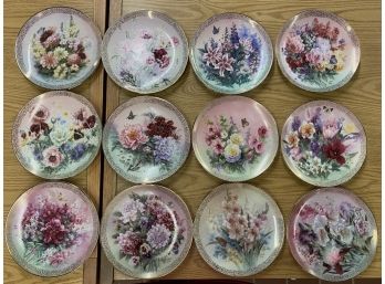 Symphony Of Shimmering Beauty Complete Set, The Bradford Exchange Collector Plates, 12 Plates