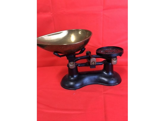 Brass Victor Scale And Weights