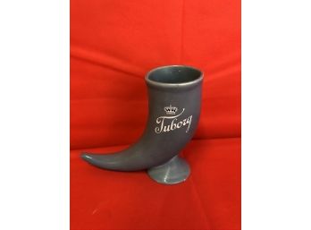 Tubory Blue Ceramic Horn Mug
