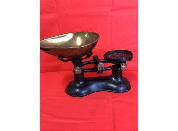 Brass Victor Scale And Weights