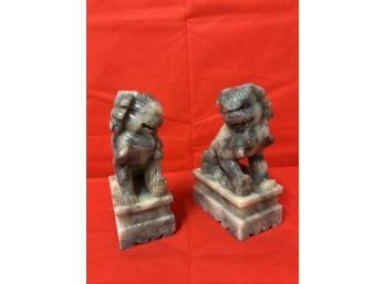 Chinese Guard Lions - Marble Set Of 2