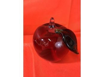 Dynasty Gallery Apple Handcrafted Art Glass