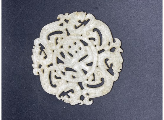 Asian Carved Infinity Dragon Soap Stone