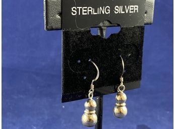 Sterling Silver Ball Dangle Earrings