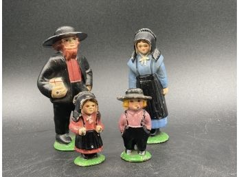 Cast Iron Amish Family