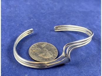 Sterling Silver Triple Band Cuff Bracelet