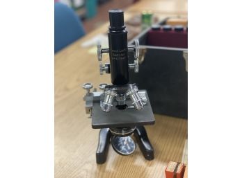 Ernst Leitz Wetzlar Microscope No 327942, 1930's In Original Box, Germany
