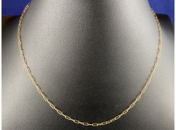 14K Yellow Gold Chain 15' Signed TCJI