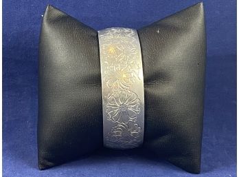 Collector's Kirk Stieff Etched 'Aster' Pewter Cuff