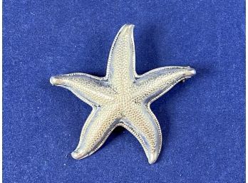 Sterling Silver Starfish Pin Brooch