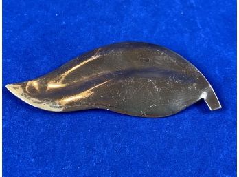 Copper Leaf Pin Brooch