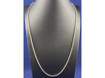 Sterling Silver Open Link Chain, 24'