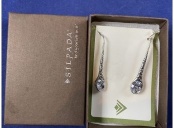 Silpada Sterling Silver Earrings, New In Box