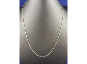 18k White Gold Box Chain Necklace Balestra, 19'