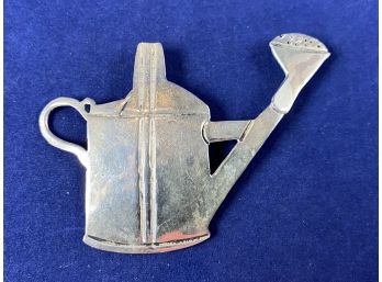 Sterling Silver Watering Can Pin Brooch