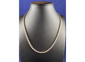 Sterling Silver Thick Rope Chain, 18'