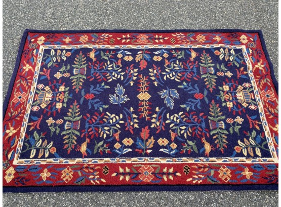 Area Rug Red Floral 63' X 43'