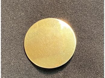 Vintage Monet Gold Tone Circle Pin Brooch