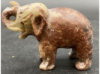 Small Stone Hand Carved Elephant