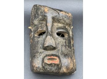 Vintage Hand Carved Wood Mask