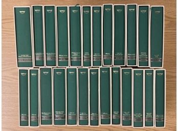 The Library Of America Book Collection - Lot Of 25 Green Books W. Slipcases