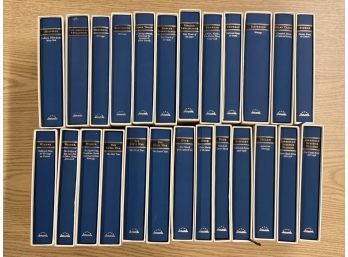The Library Of America Book Collection - Lot Of 25 Blue Books W. Slipcases