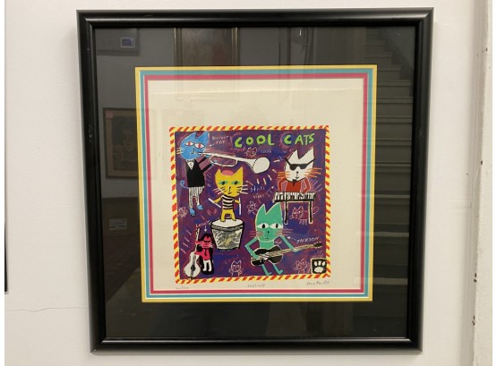 Dave Faville, Cool Cats Signed Limited Edition Serigraph