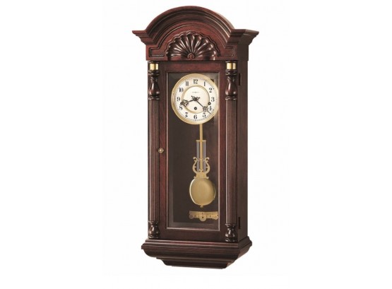 Howard Miller 612221 Jennison Wall Clock - Vintage Mahogany