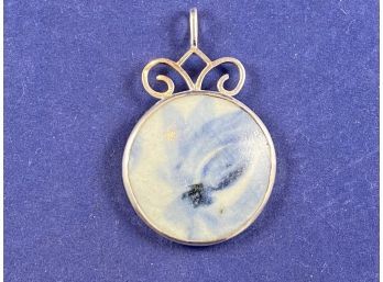 Sterling Silver Pottery Pendant