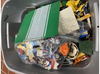 Large Bin Of Legos
