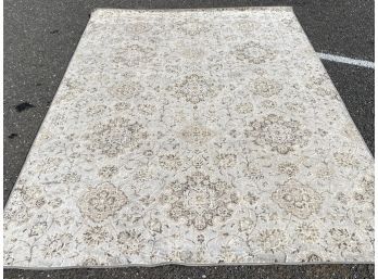 Multi Color Neutral Asian Inspired Polyester Indoor Rug 5'3' X 7'7'