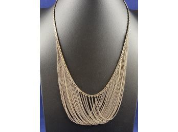 Stunning Sterling Silver Necklace, 17'
