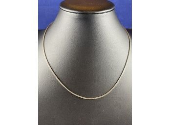 Sterling Silver Wheat Style Necklace, 16'