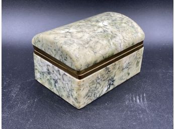 Italian Stone & Brass Box
