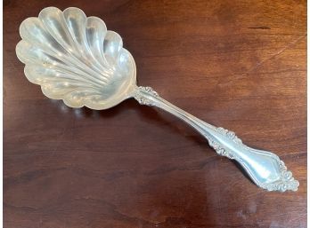 Sterling Silver Scalloped Serving Spoon