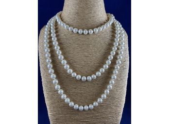 Opera Length Pearl Necklace, 60'