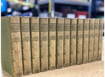 Set Of 13 Antique Books, Historical Tales By Charles Morris