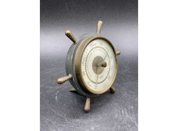 Swift Nautical Wheel Desktop Barometer