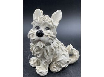 Vintage Spaghetti White Terrier, Made In Italy