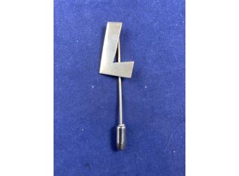 Sterling SIlver Letter 'L'  Stick Pin