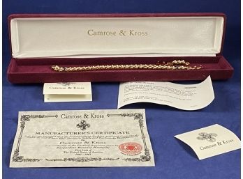 Camrose And Kross, Jacqueline Kennedy Tri-set Tennis Bracelet, New In Box