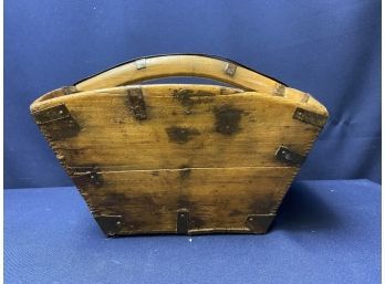 Vintage Wood And Metal Box
