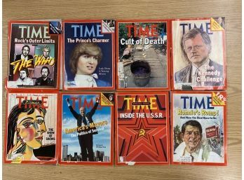 Vintage Collection Of 24 Time Magazines, 2 Newsweek Magazines, 2 Newspaper Aricles
