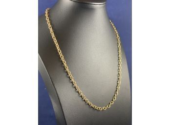 Gold Over Sterling SIlver Chain Necklace, 19'
