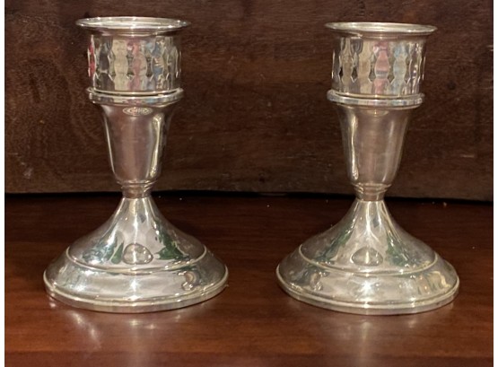 Sterling Silver Weighted Candlesticks