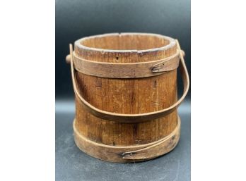Vintage Wooden Bucket