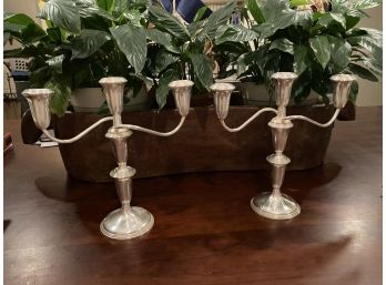 Sterling Silver Weighted Candelabra