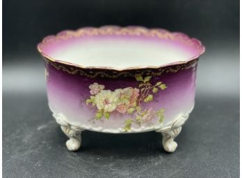 Imperial Crown China Austria Purple Floral Bowl