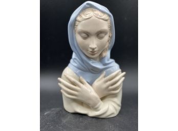 Caroline Seifert Signed Porcelain Mary, Blessed Mother Statue